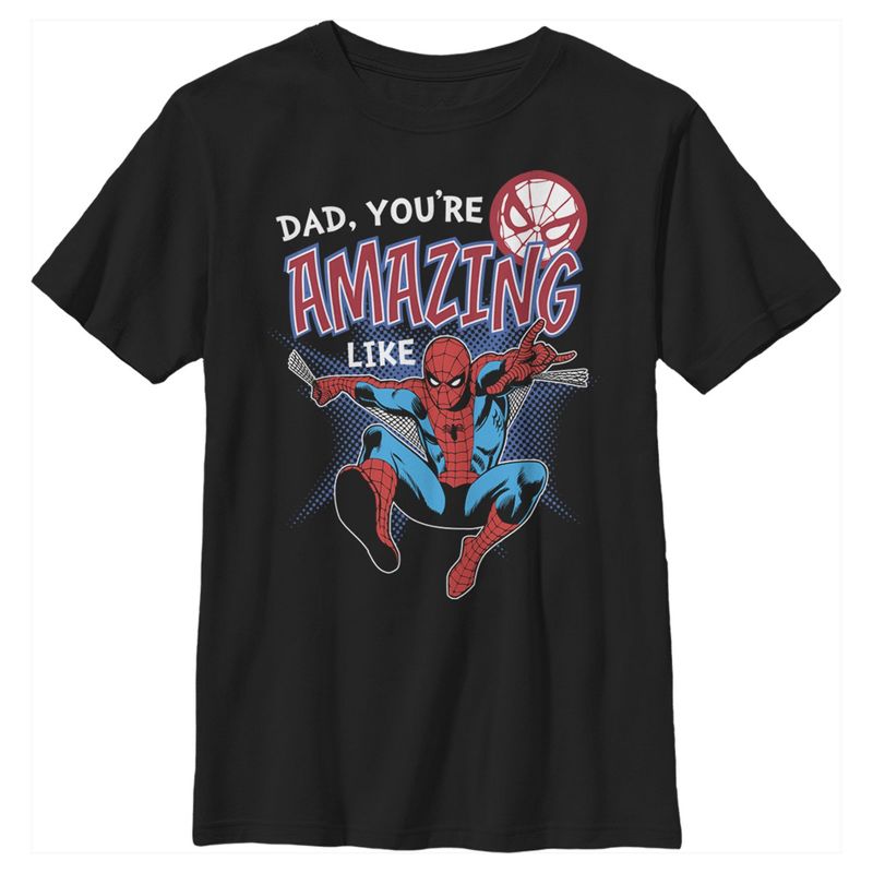 تي شيرت Marvel Webbed Spider-Man Amazing Dad للأولاد
