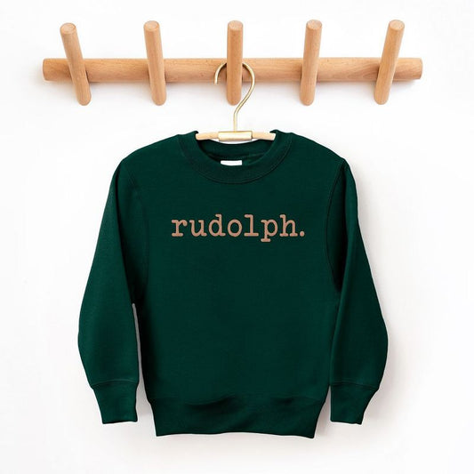 The Juniper Shop Rudolph Puff Print Youth Graphic Sweatshirt