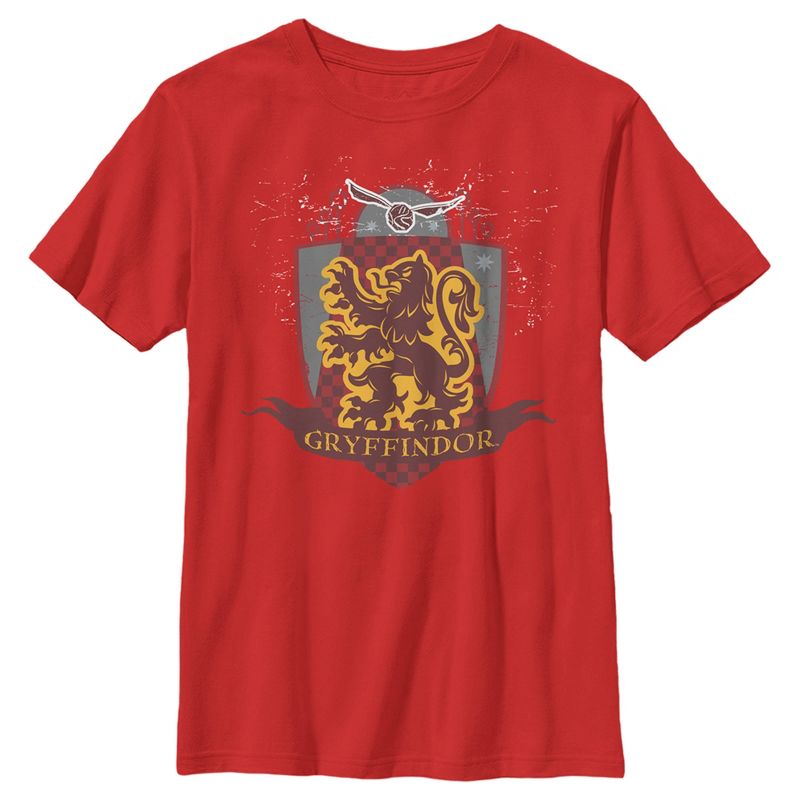 Boy's Harry Potter Gryffindor Quidditch Coat of Arms T-Shirt
