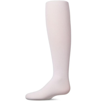 Memoi Girls' Elegant Ribbed Nylon Tights Black 2-4