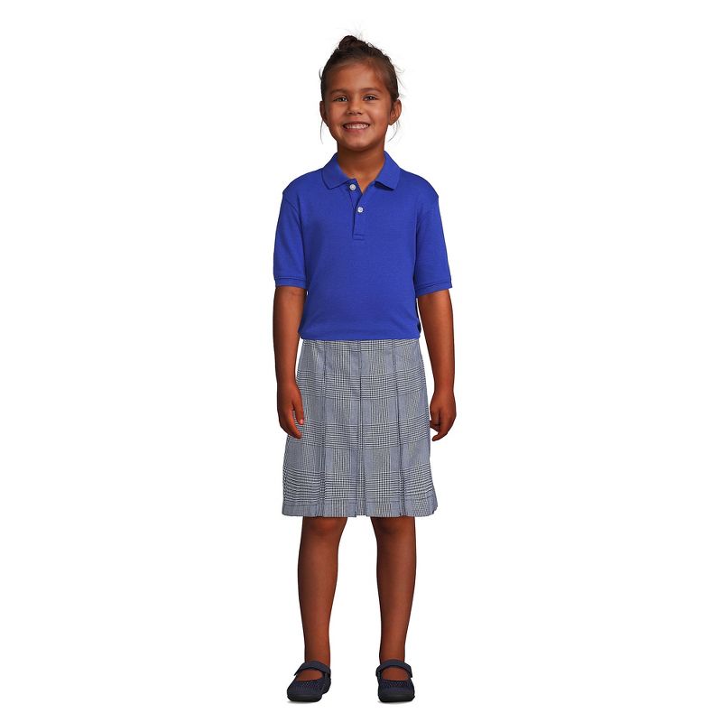 Lands' End School Uniform Kids Short Sleeve Interlock Polo Shirt