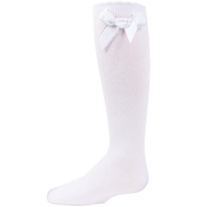 Memoi Sweet Bow Cotton Blend Knee High Socks
