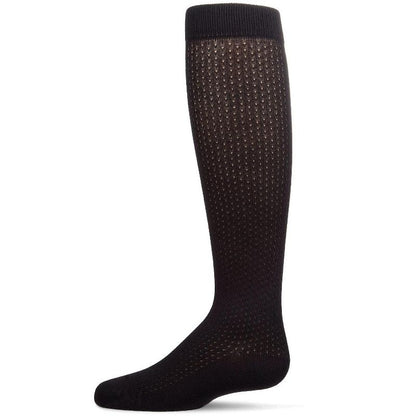 Memoi Girls' Pointelle Dot Knee High Socks