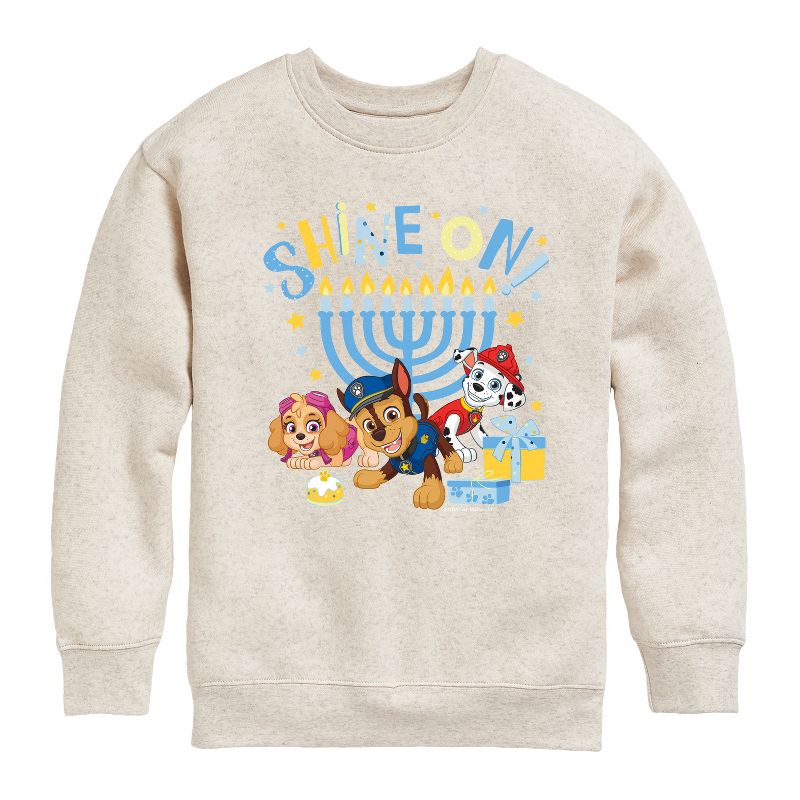 Boys' - Paw Patrol - Shine On Graphic Long Sleeve Fleece Sweatshirt