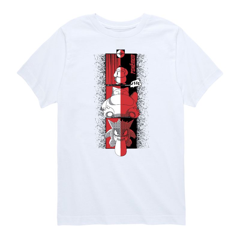 تي شيرت جرافيكي بأكمام قصيرة بتصميم سنورلاكس جينجار من بوكيمون للأولاد