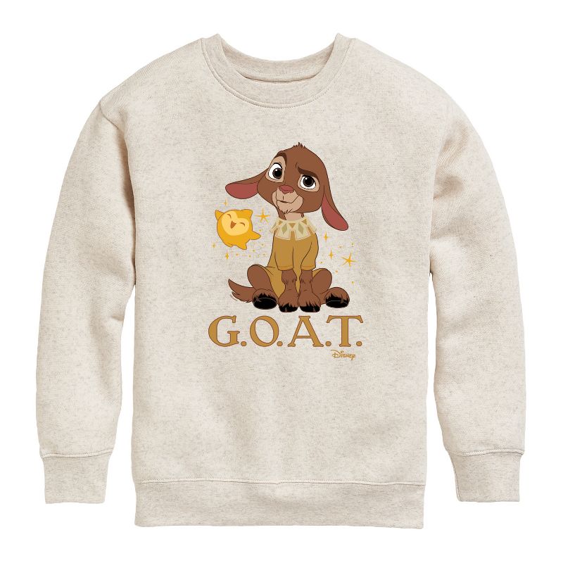 Boys' - Disney - Valentino Goat Graphic Long Sleeve Fleece Sweatshirt
