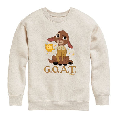 Boys' - Disney - Valentino Goat Graphic Long Sleeve Fleece Sweatshirt