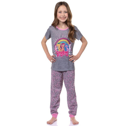 My Little Pony: A New Generation Girls' Sunny Starscout Friends Pajama Set Grey