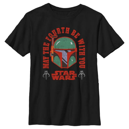 Boy's Star Wars Boba Fett May the Fourth Be With You T-Shirt