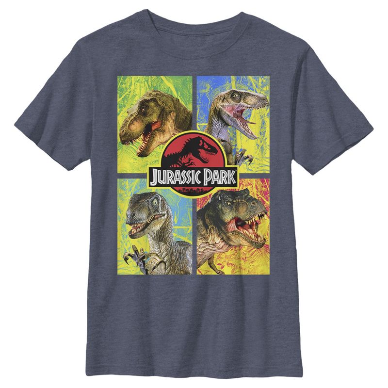 Boy's Jurassic Park T. Rex and Velociraptor T-Shirt