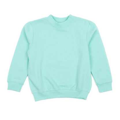 Leveret Kids Long Sleeve Classic Solid Color Sweatshirt
