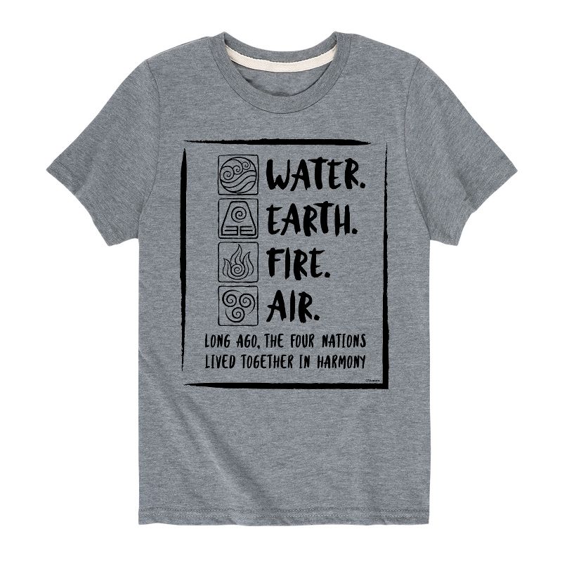 Boys' - Avatar: The Last Airbender - Elements Harmony Short Sleeve Graphic T-Shirt