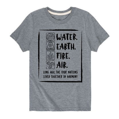 Boys' - Avatar: The Last Airbender - Elements Harmony Short Sleeve Graphic T-Shirt
