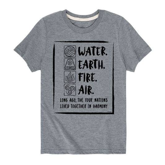 Boys' - Avatar: The Last Airbender - Elements Harmony Short Sleeve Graphic T-Shirt
