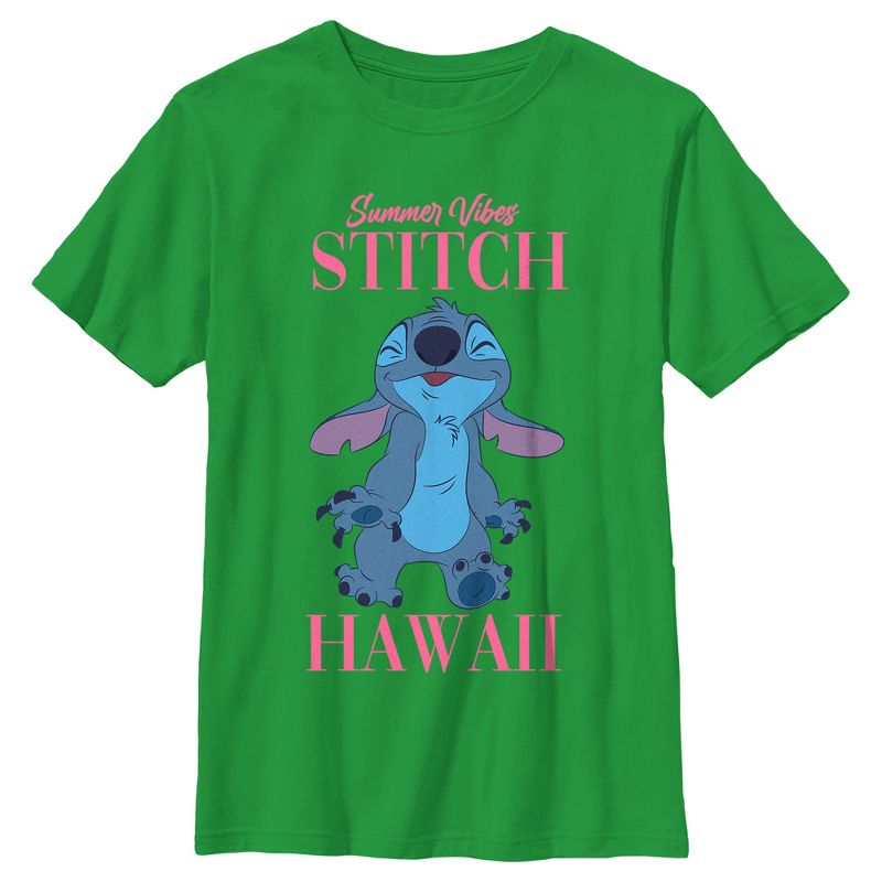 Boy's Lilo & Stitch Summer Vibes Stitch T-Shirt
