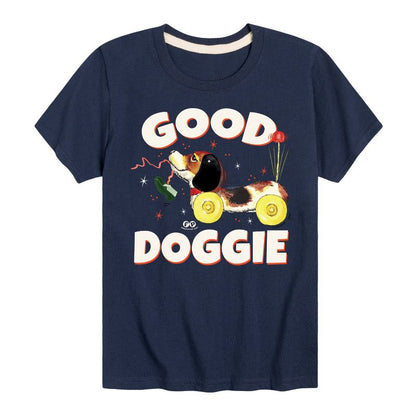 تي شيرت جرافيكي بأكمام قصيرة من فيشر برايس للأولاد، مطبوع عليه صورة كلب داشهند جيد