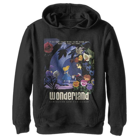 Boy's Alice in Wonderland Any Road Will Take You There The White Rabbit Pull Over Hoodie