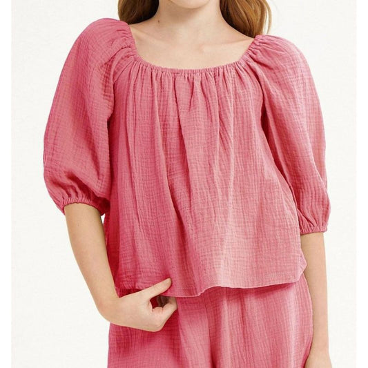 Girl Balloon Sleeve Top - Good Girl