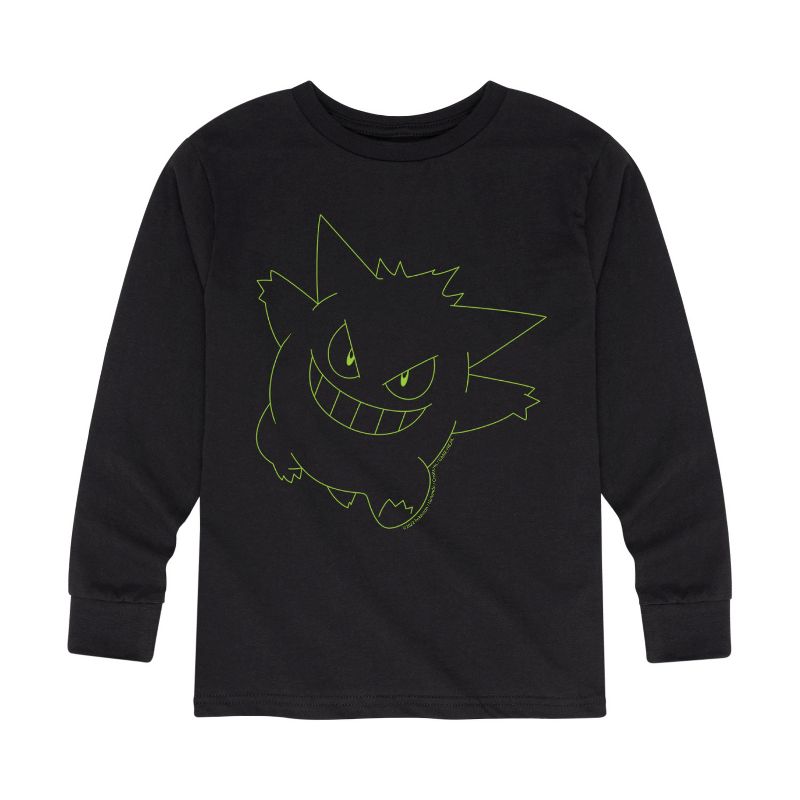 تي شيرت جرافيكي بأكمام طويلة من جينجار نيون للأولاد - بوكيمون