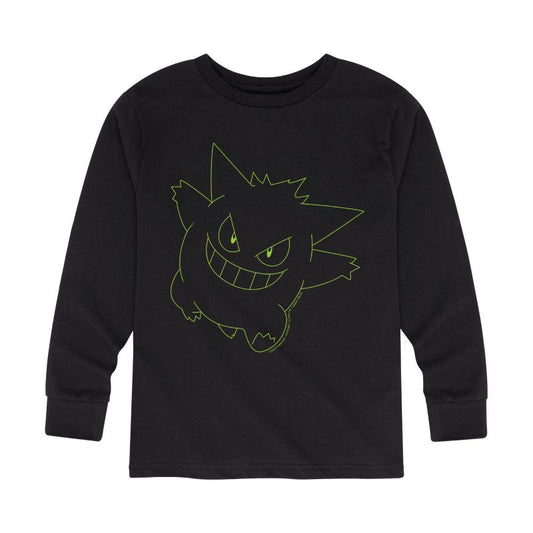 تي شيرت جرافيكي بأكمام طويلة من جينجار نيون للأولاد - بوكيمون