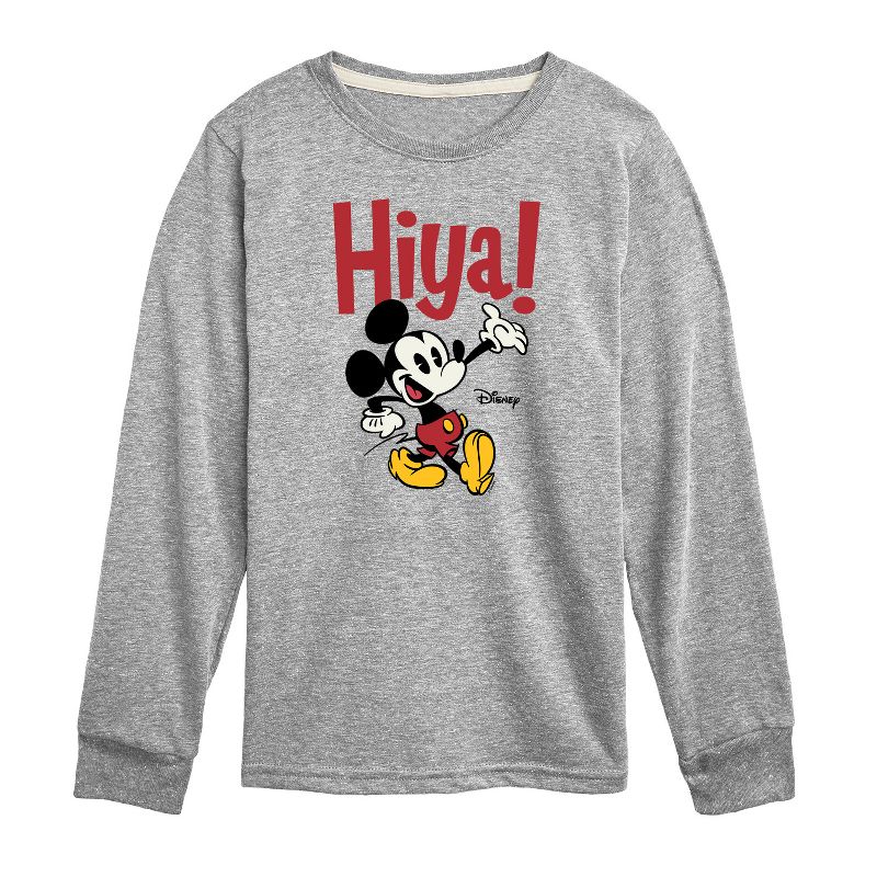 Boys' - Disney - Mickey Mouse Long Sleeve Graphic T-Shirt