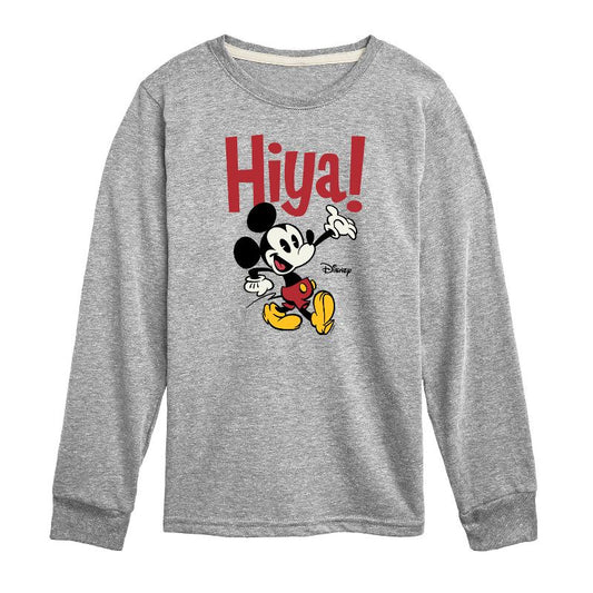 Boys' - Disney - Mickey Mouse Long Sleeve Graphic T-Shirt