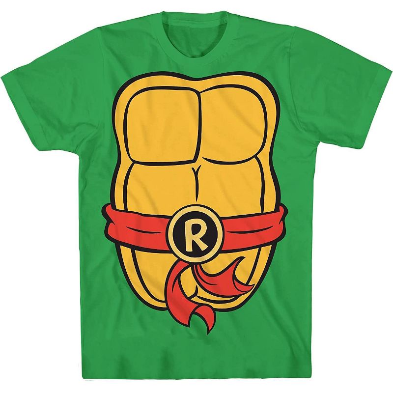 Seven Times Six Teenage Mutant Ninja Turtles Shirt Boy's Raphael Short Sleeve Costume Top Green