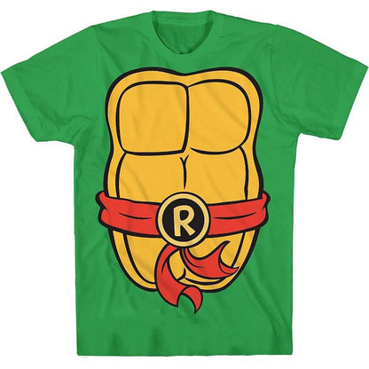 Seven Times Six Teenage Mutant Ninja Turtles Shirt Boy's Raphael Short Sleeve Costume Top Green