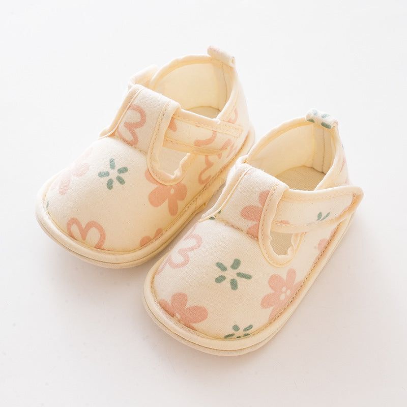 MyKids-USA Baby Cartoon Soft Antiskid Hook And Loop Baby/Toddler Shoes Low