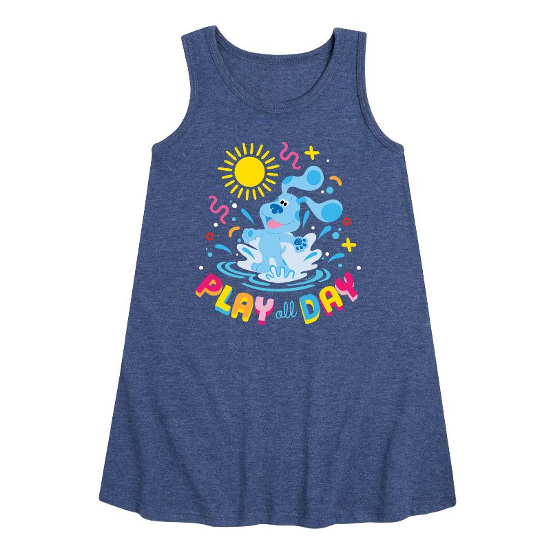 Girls' - Blue's Clues & You! - Play Day Graphic Sleeveless Aline Dress