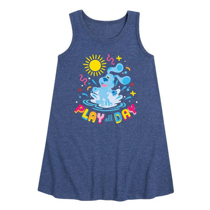 Girls' - Blue's Clues & You! - Play Day Graphic Sleeveless Aline Dress