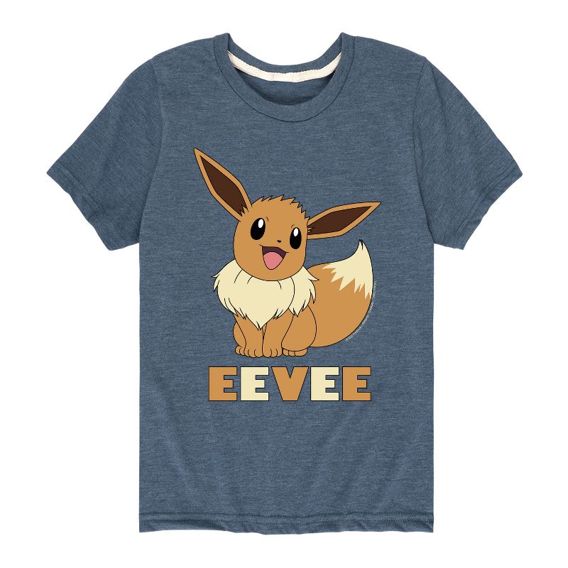 تي شيرت جرافيكي بأكمام قصيرة من بوكيمون - هابي إيفي للأولاد