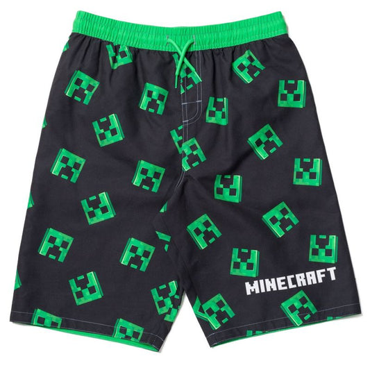 Minecraft UPF 50+ Swim Trunks Little Kid to Big Kid Sizes (4T - 18-20)