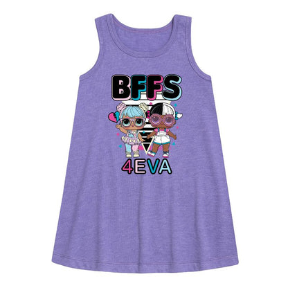 فستان بناتي - مفاجأة لول! - فستان إيفا بون بون وسناغل بيب بدون أكمام بتصميم جرافيكي