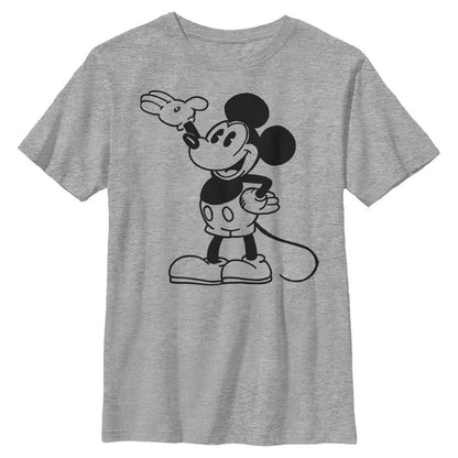 تي شيرت ميكي وأصدقاؤه للأولاد بنمط المدرسة القديمة