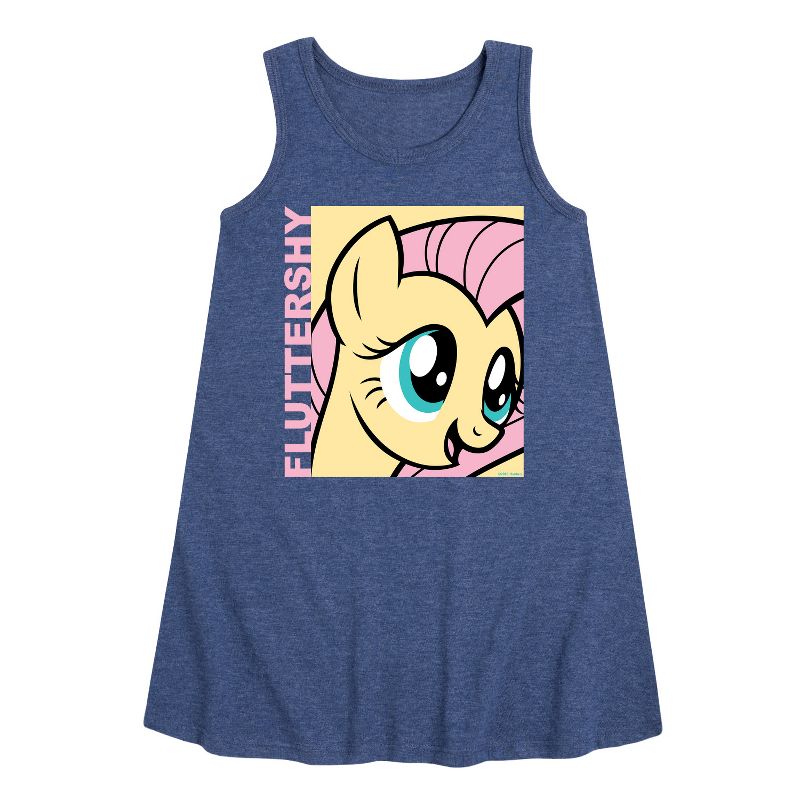 Girls' - My Little Pony - Fluttershy Graphic Sleeveless Aline Dress