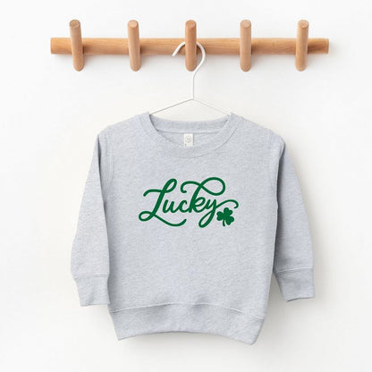 سويت شيرت جرافيكي ناعم للغاية من Juniper Shop مطبوع عليه كلمة Lucky Clover للشباب