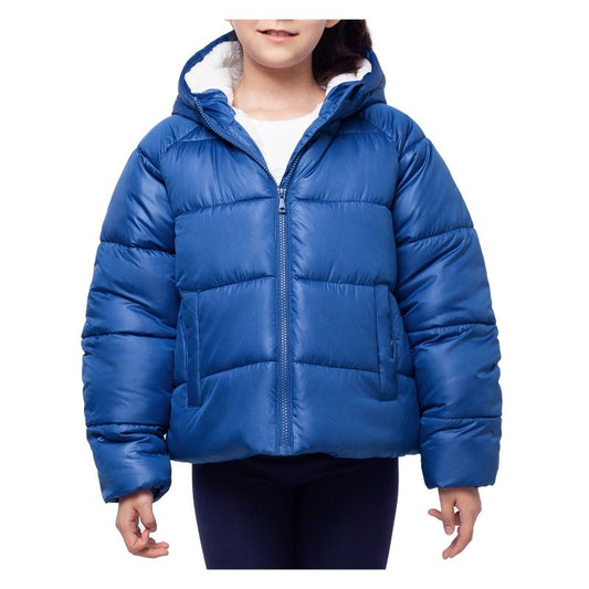 Rokka&Rolla Girls' Faux Shearling Lined Heavy Coat Puffer Jacket