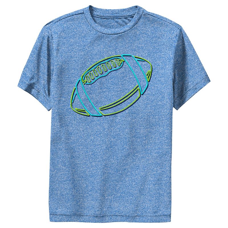 Boy's Lost Gods Outlined Neon Football Performance Tee