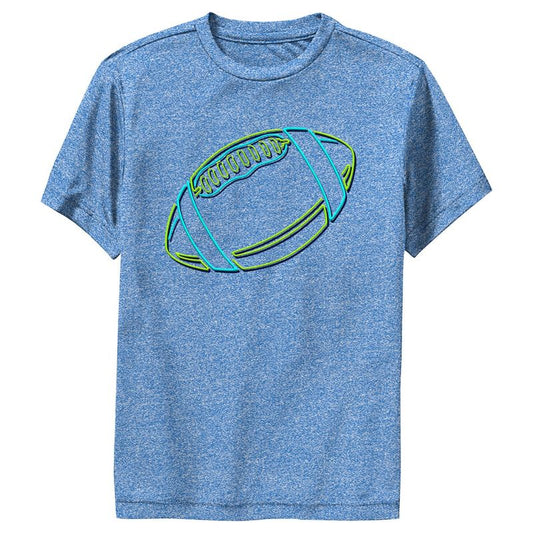 Boy's Lost Gods Outlined Neon Football Performance Tee