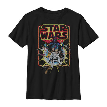 Boy's Star Wars Retro Explosion T-Shirt