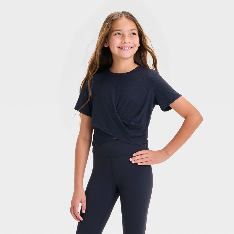 Girls' Ribbed T-Shirt - All In Motion™