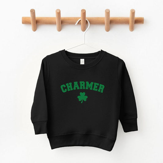 The Juniper Shop Charmer Clover Toddler Graphic Sweatshirt