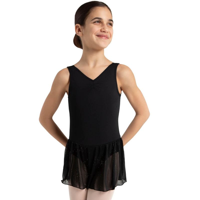 Capezio Pinch Front Tank Dress - Girls