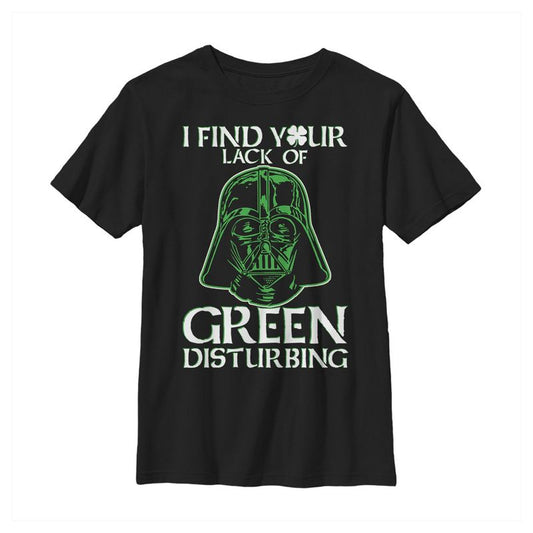Boy's Star Wars St. Patrick's Day Vader Lack of Clover T-Shirt