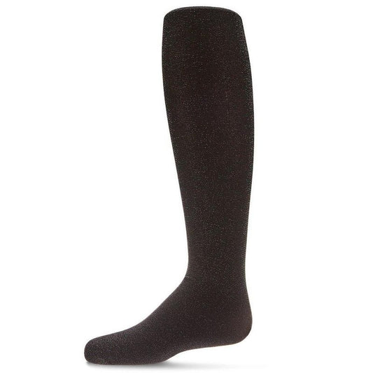 Memoi Girls' Metallic Shimmer Opaque Tights