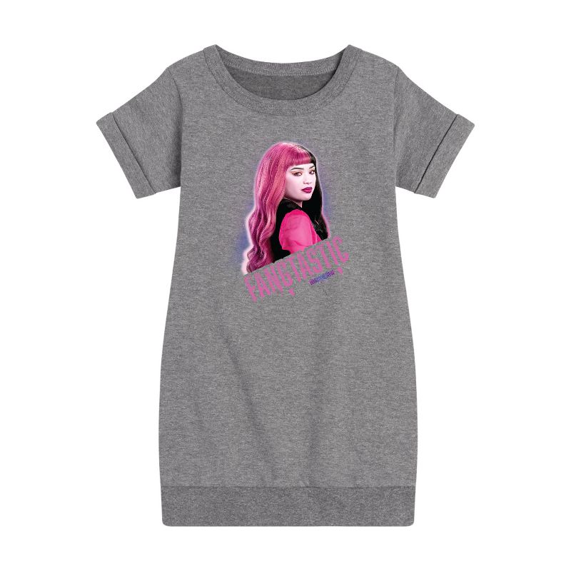 Girls' - Monster High - Fangtastic Graphic Short Sleeve Fleece Dress