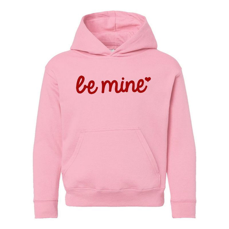 The Juniper Shop Be Mine Cursive Heart Youth Graphic Hoodie