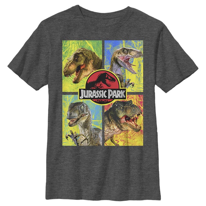 Boy's Jurassic Park T. Rex and Velociraptor T-Shirt