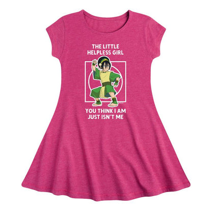 Girls' - Avatar: The Last Airbender - Toph Fit & Flair Cap Sleeve Dress